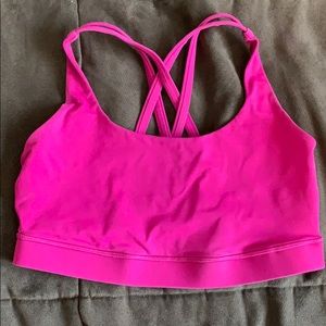 Lululemon energy bra size 8 pink